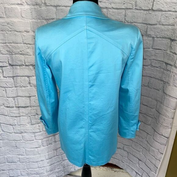 Larry Levine sport cotton blend button down fully lined jacket XS women - Picture 8 of 12